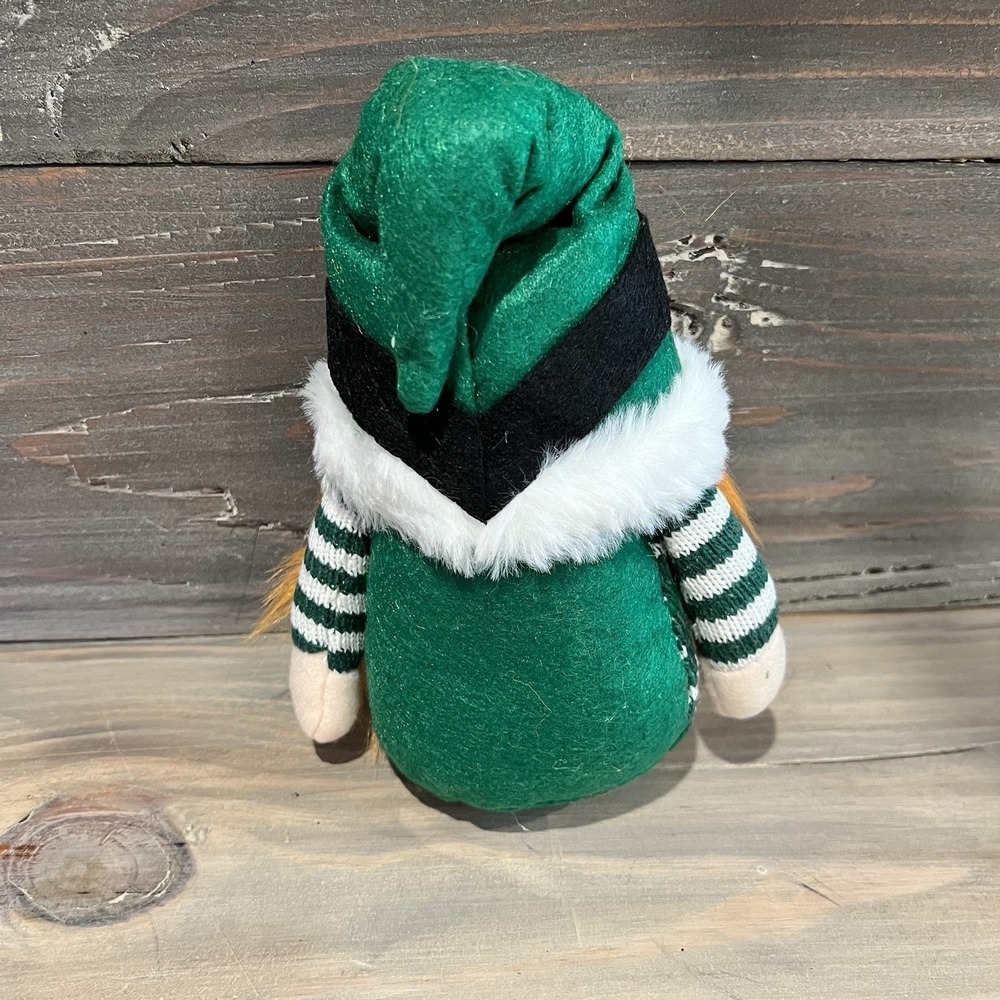 Vikakiooze Irish Santa Gnome Plush Shamrock Hat Knit Sweater 8" - Picture 2 of 2